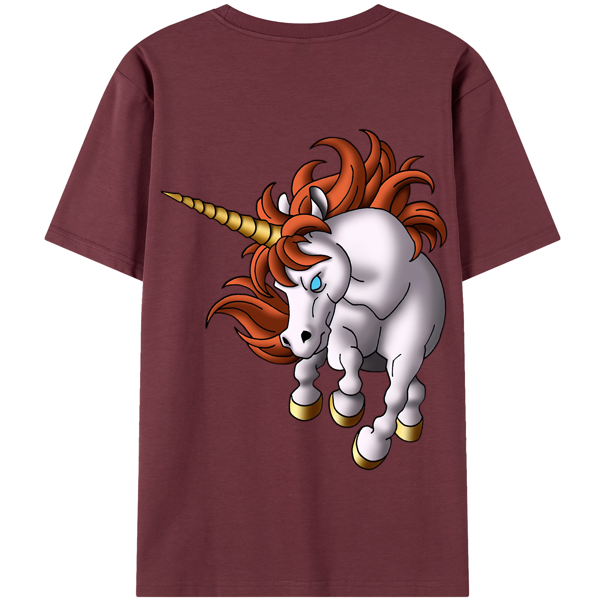 （画像用） ドラゴンクエスト Doragon Kuesuto Dragon Quest 綿100％半袖Tシャツ（背面プリント）